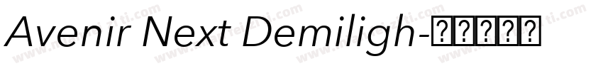 Avenir Next Demiligh字体转换